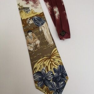 JHM Sport Golf U.S.A. Tie 100% Silk 60"X3.7"